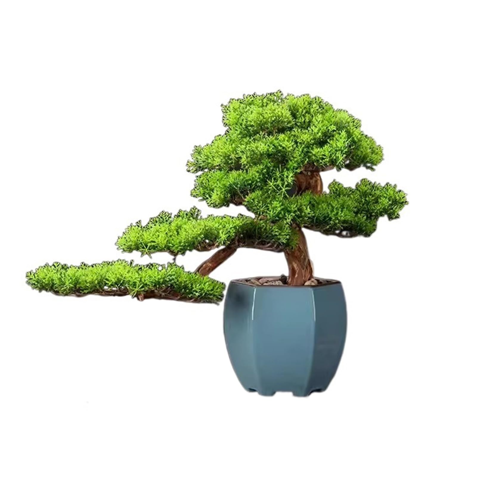 MYUYEE Artificial Bonsai Tree Artificial Bonsai Plant Decoration Green Plant Home Entrance Living Room Hotel Decoration Artificial Tree (A)