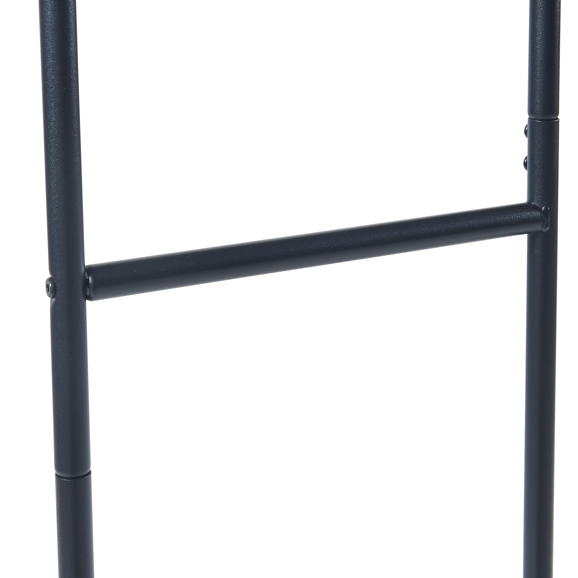 [en.casa] Wieszak na ubrania Sandviken wieszak na ubrania z metalu wolnostojący 166x63x48 cm czarny