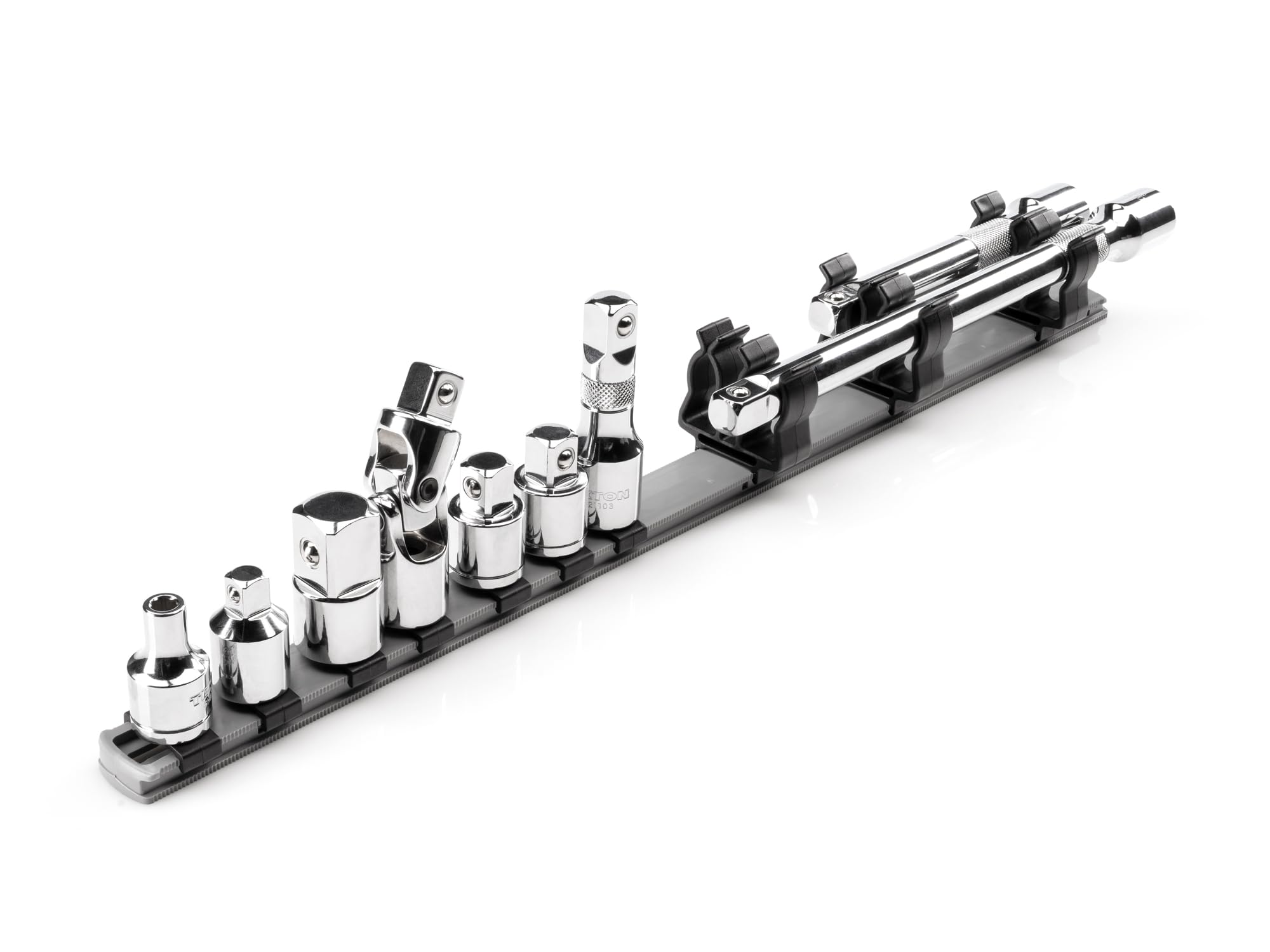 TEKTON Extension d'entraînement 1/2" et ensemble d'accessoires avec rail (9 pièces) | SHA92101