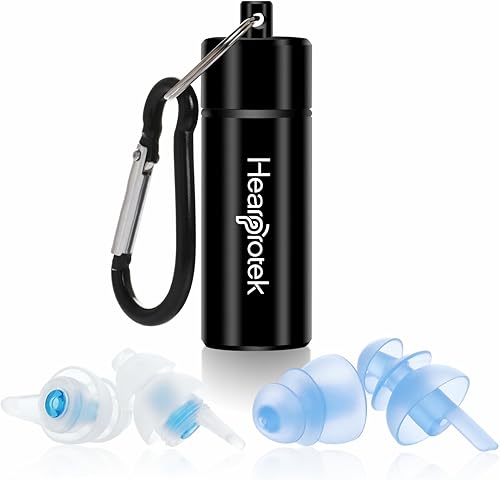 Hearprotek - Tapones para los oídos para dormir 2 pares de tapones para los oídos 32 db y 30 db ultra suaves para reducción de ruido y protección