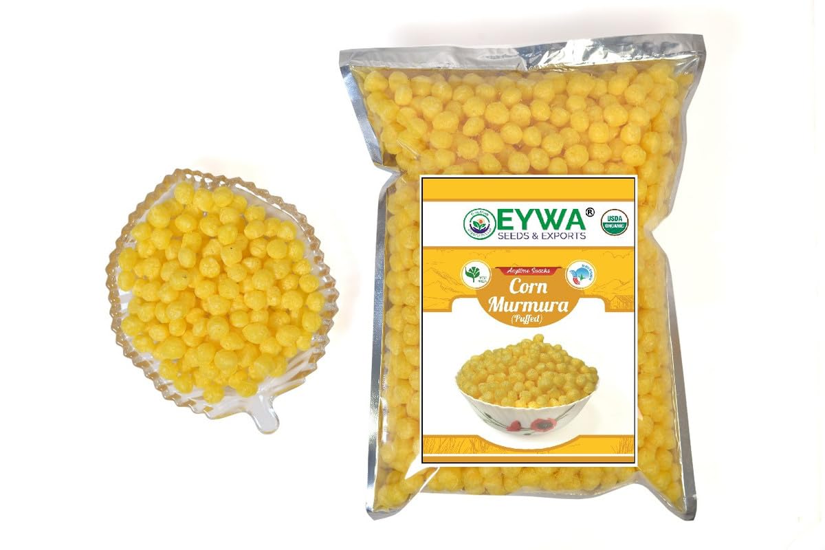 Eywa Seeds & Exports Pvt Ltd Corn Murmure | Puffed | Kurmure | Puri | Muri | Pori | Non Roasted Snack | Plain Murmure | Healthy & Tasty Snacks (Corn Murmure, 200 Gm)-image-24