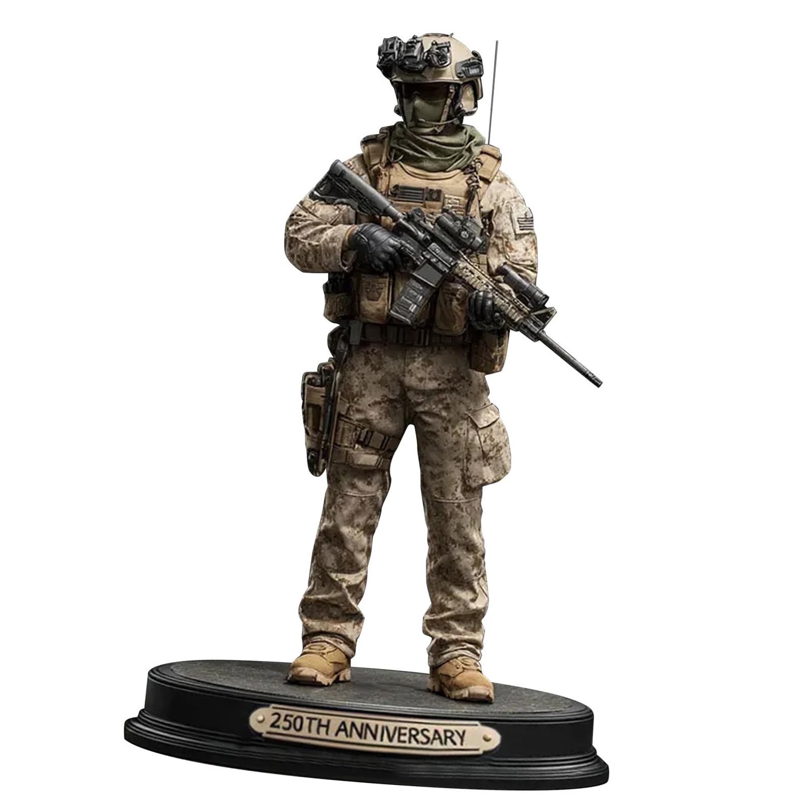 Avejjbaey Type C Home Decors Acrylic Souvenir Patriotic Soldier Figurine Commemorative Ornament Americans 250Th Anniversary Sculpture Collectible Figure