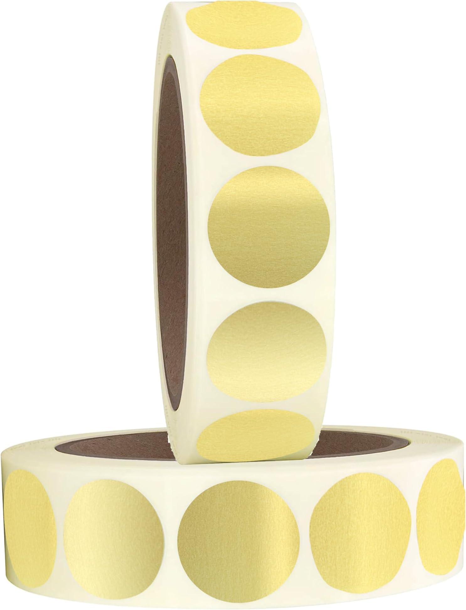 Performore Gold Circle Stickers - 1 Inch Round Labels - Metallic Gold Dots - Sticker for Envelopes - Gold Envelope Seals - 1000 Stickers per Roll