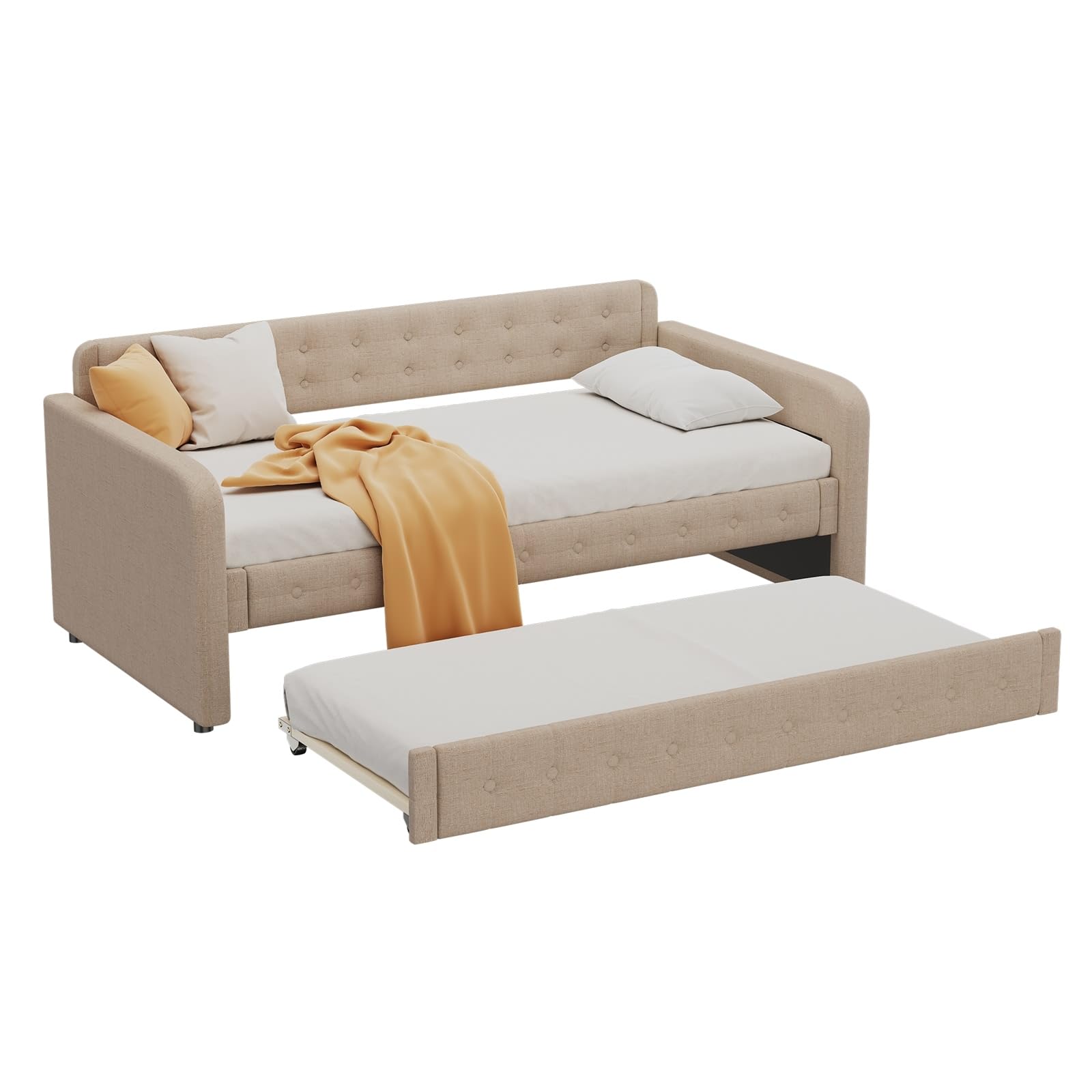 Sofa Bed Divano Letto In Legno 90x200 Cm Con 90x190 Cm E Presa
