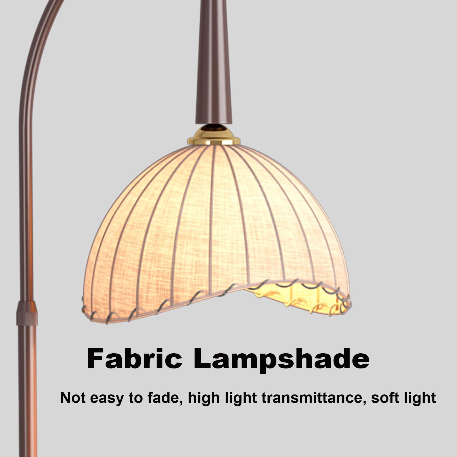 Nowoczesna lampa podłogowa ze stolikiem bocznym, lampa stojąca z przełącznikiem nożnym, do sypialni lub salonu, stylowe nastrojowe oświetlenie, regulowana wysokość, łatwy montaż