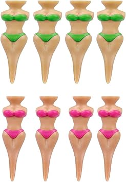 Review nyatek 8Pcs Funny Golf Tees Lady Bikini Girl Golf Tees, 76 mm/3 Inch Plastic Pin-up Golf Tees, Home Women Golf Tees for Golf Training, Golf Accessories