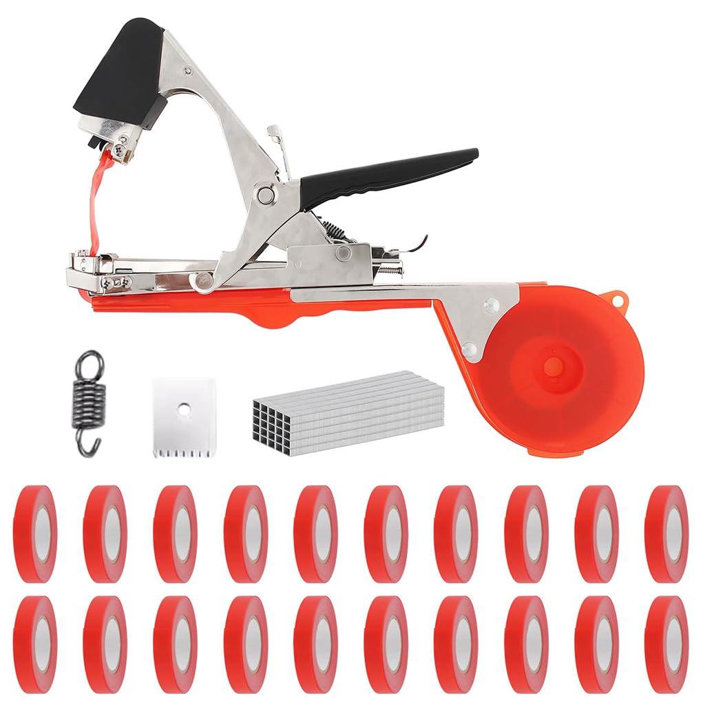 HASTHIP® SK5 Plant Tying Tape Machine - Plant Ties For Climbers - Gardening Horticultural Branch Tape Tying Machine - Gardening Branch Tying Machine - with 20 Rolls Cable Ties & 1 Box Staples (B0D28YHMN6) Amazon Price History, Amazon Price Tracker