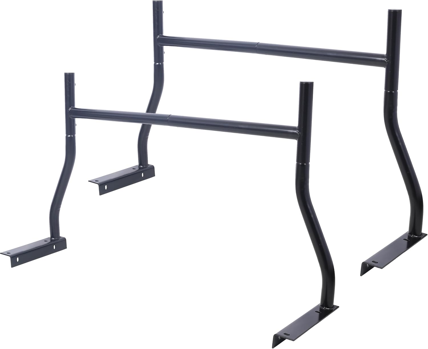 650LB Universal Pick Up Truck Ladder Rack Contractor Pick Up Rack Lumber Utility, 5-6ft Adjustable, Bed Ladder Rack Non-Drilling Quick Install, for ladders, lumber, pipes, pool equipment and much more