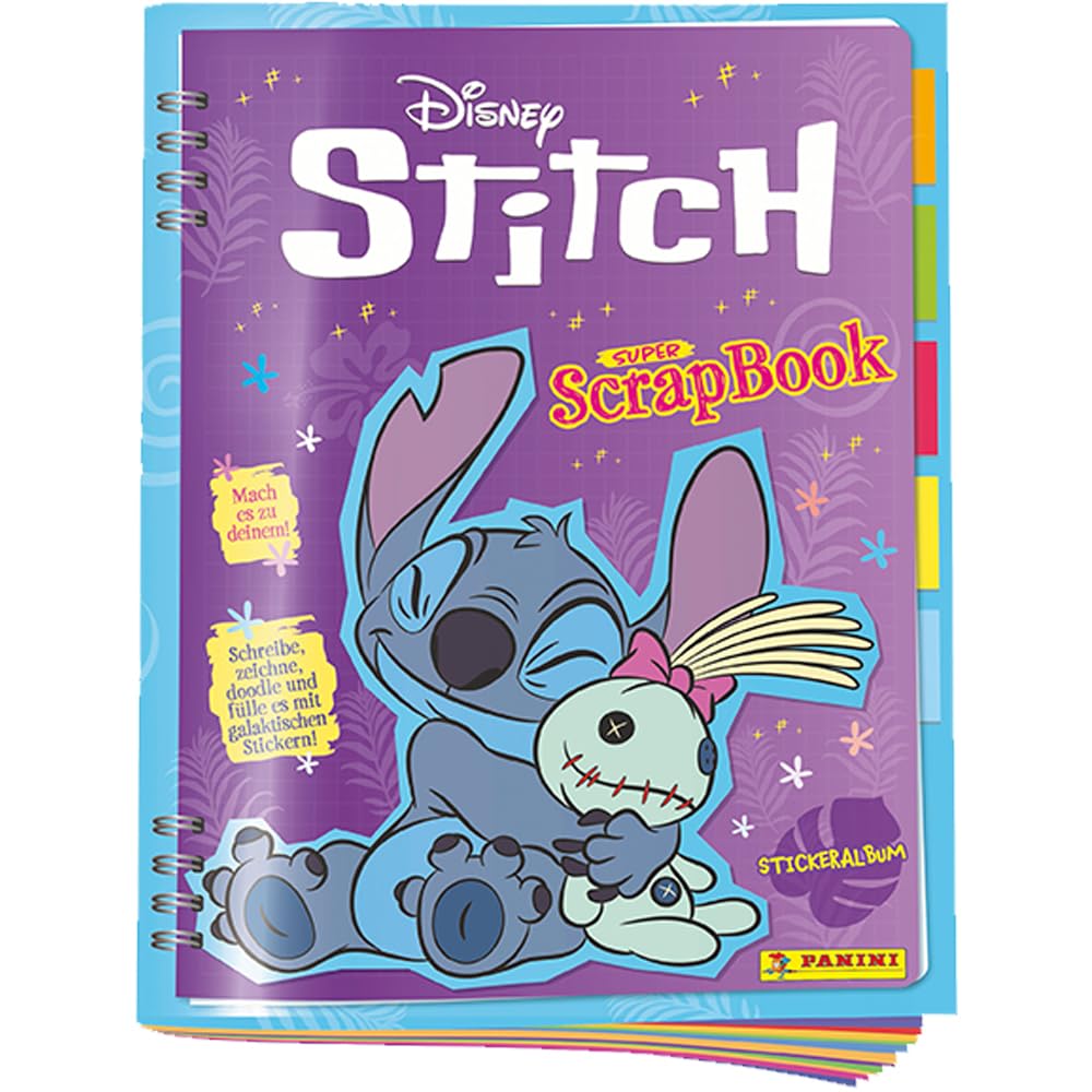Bundle mit Panini Stitch - Super ScrapBook (2025) - Sammelsticker - 1 Sammelalbum + 10 Tüten + Exklusive collect-it Hüllen