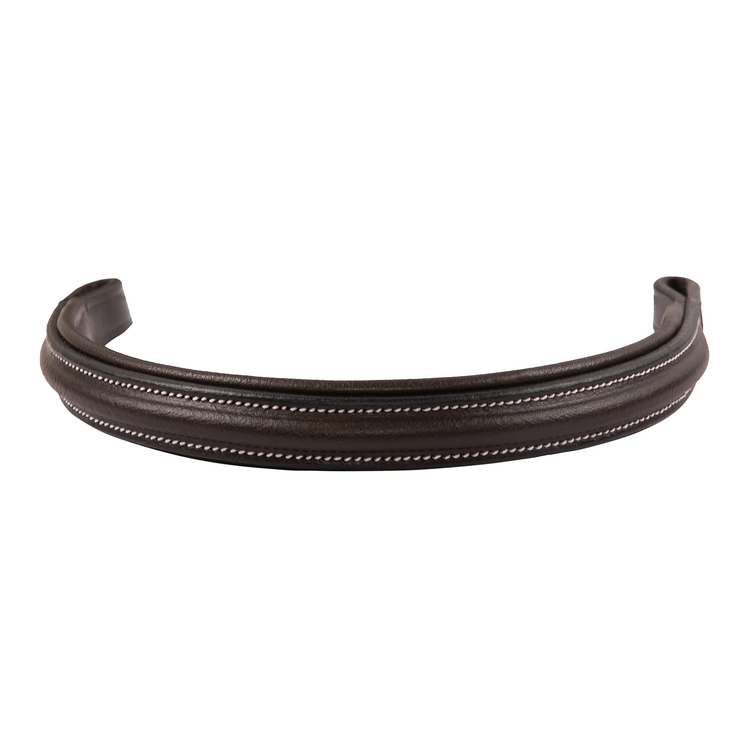 Exion Frontalino in Pelle per Briglia Inglese per Cavalli- Frontalino equestre Imbottito e Cucito da Designer