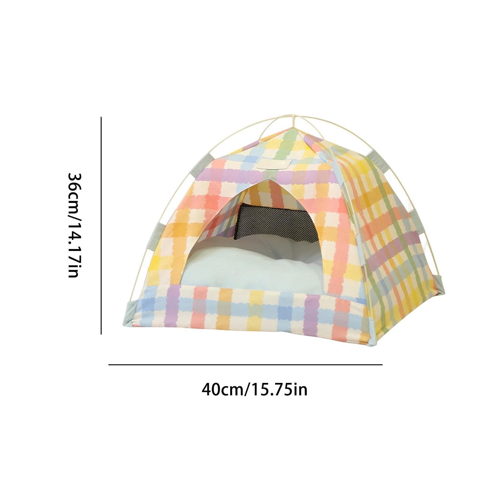 Tenda per Gatti Traspirante e Ventilata Rifugio Caverna Pieghevole con Rete | Tenda Gatti Da Interno Casa, Soggiorno, Appartamento, Dormitorio, Patio, Balcone e