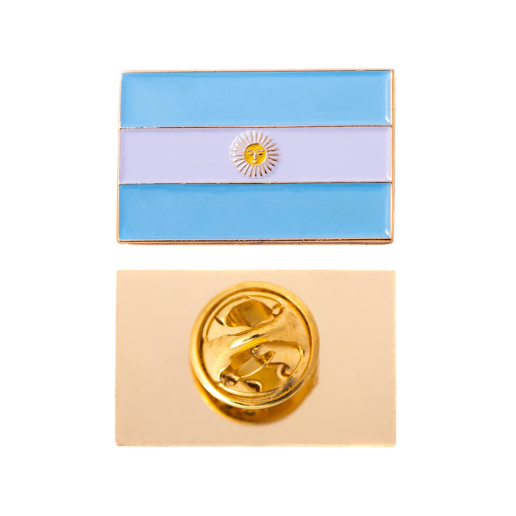 Desert Cactus Argentina Metal Lapel Pin Enamel Finish (Rectangle Pin)
