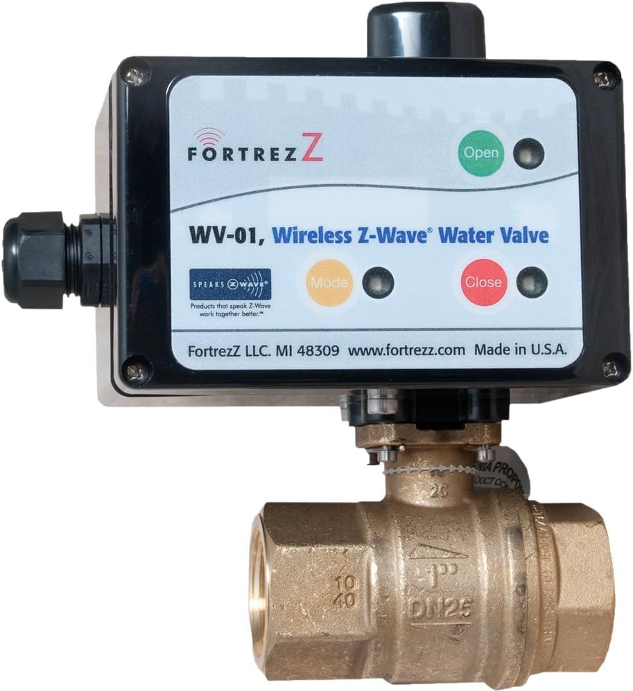 Wireless Z-Wave Water Valve 1/2 inch; Cert ID: ZC08-13040028