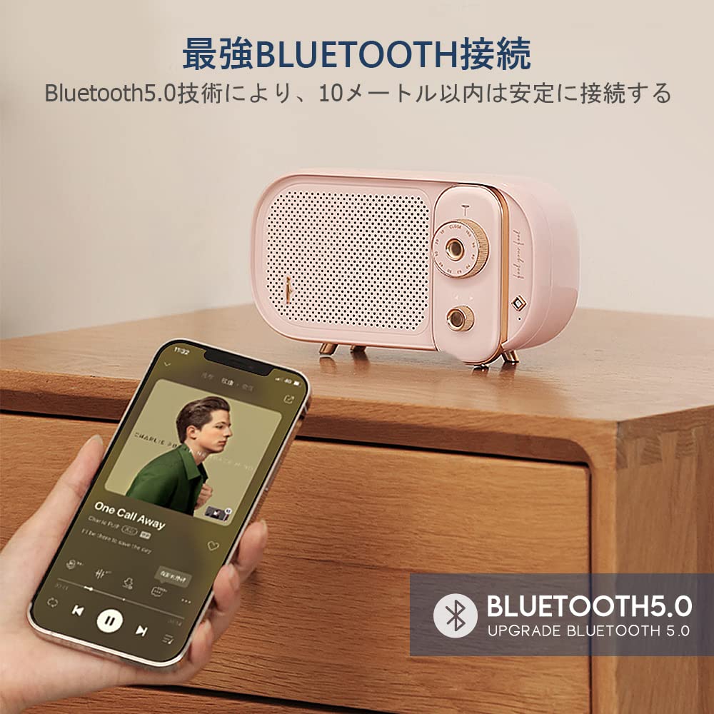 Amazon.co.jp: Bluetooth スピーカー ワイヤレススピーカー レトロ