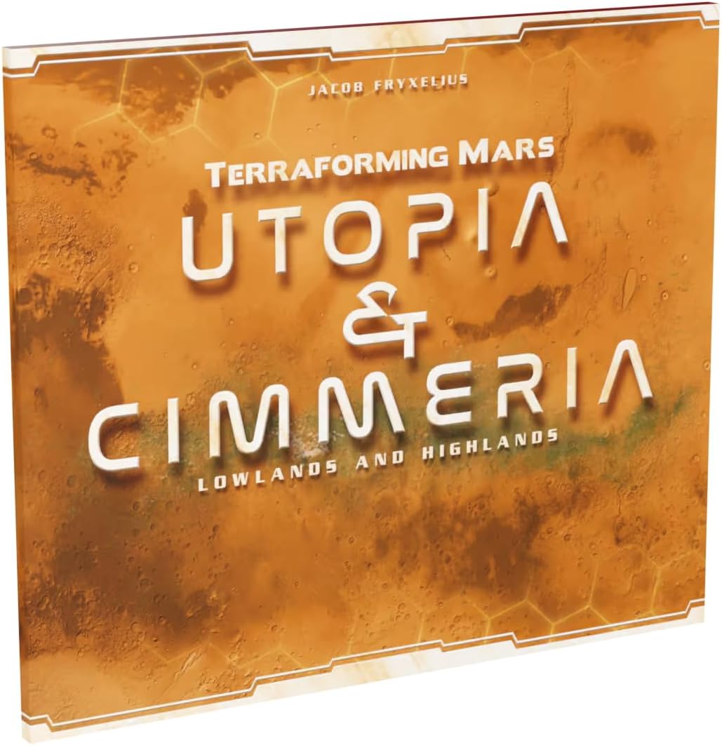 Terraforming Mars Utopia & Cimmeria - Double-Sided Game Board with New Maps and Awards - for Ages 12+ and 1 to 5 Players