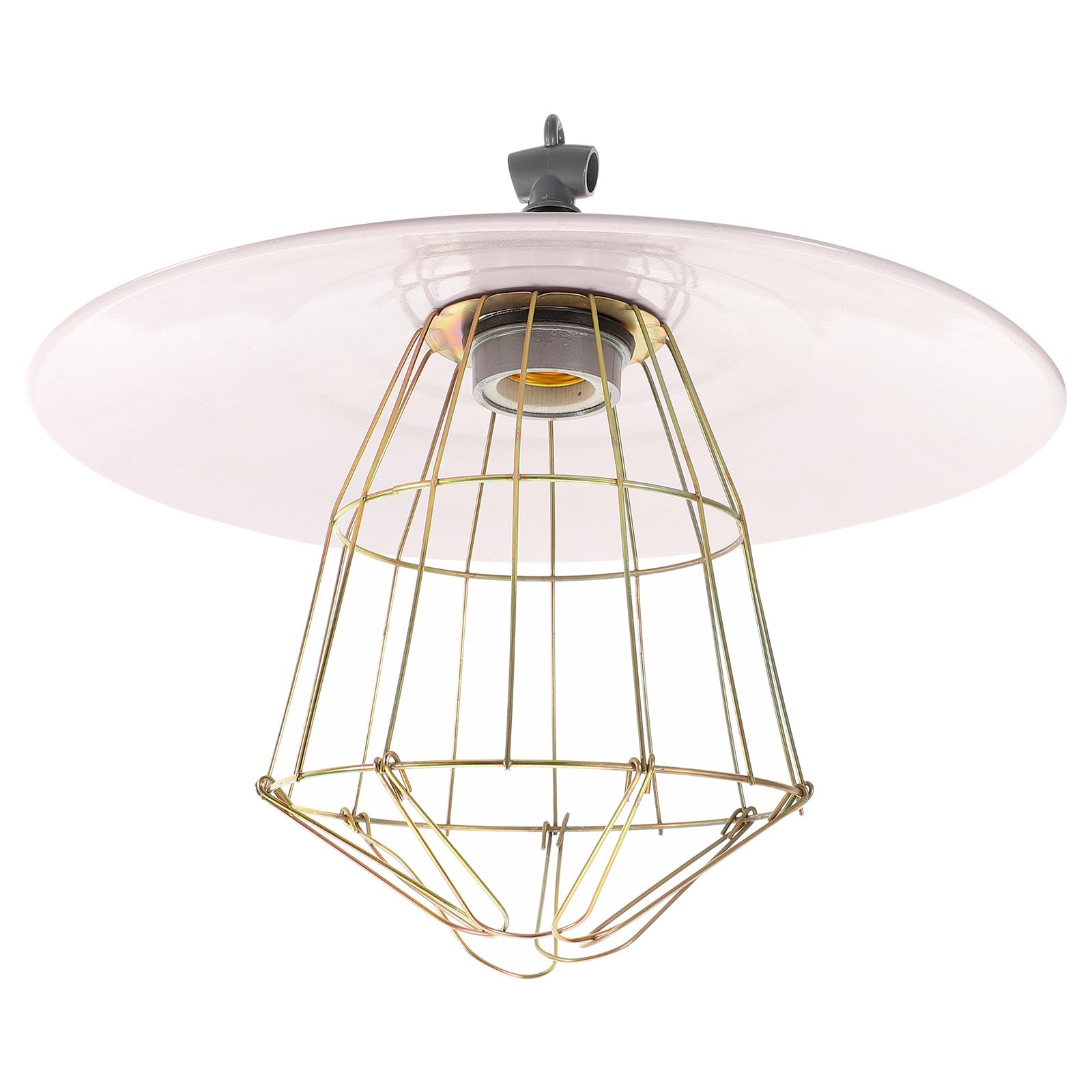 DOITOOL Sichere Vieh Heizlampe mit Metallgitter Schutzlampe für Kleintiere Stall Wärmelampe für Kalte Jahreszeiten
