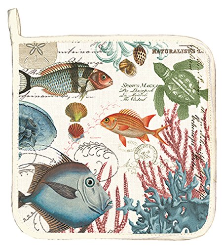 Michel Design Works Cotton Potholder, Sea Life