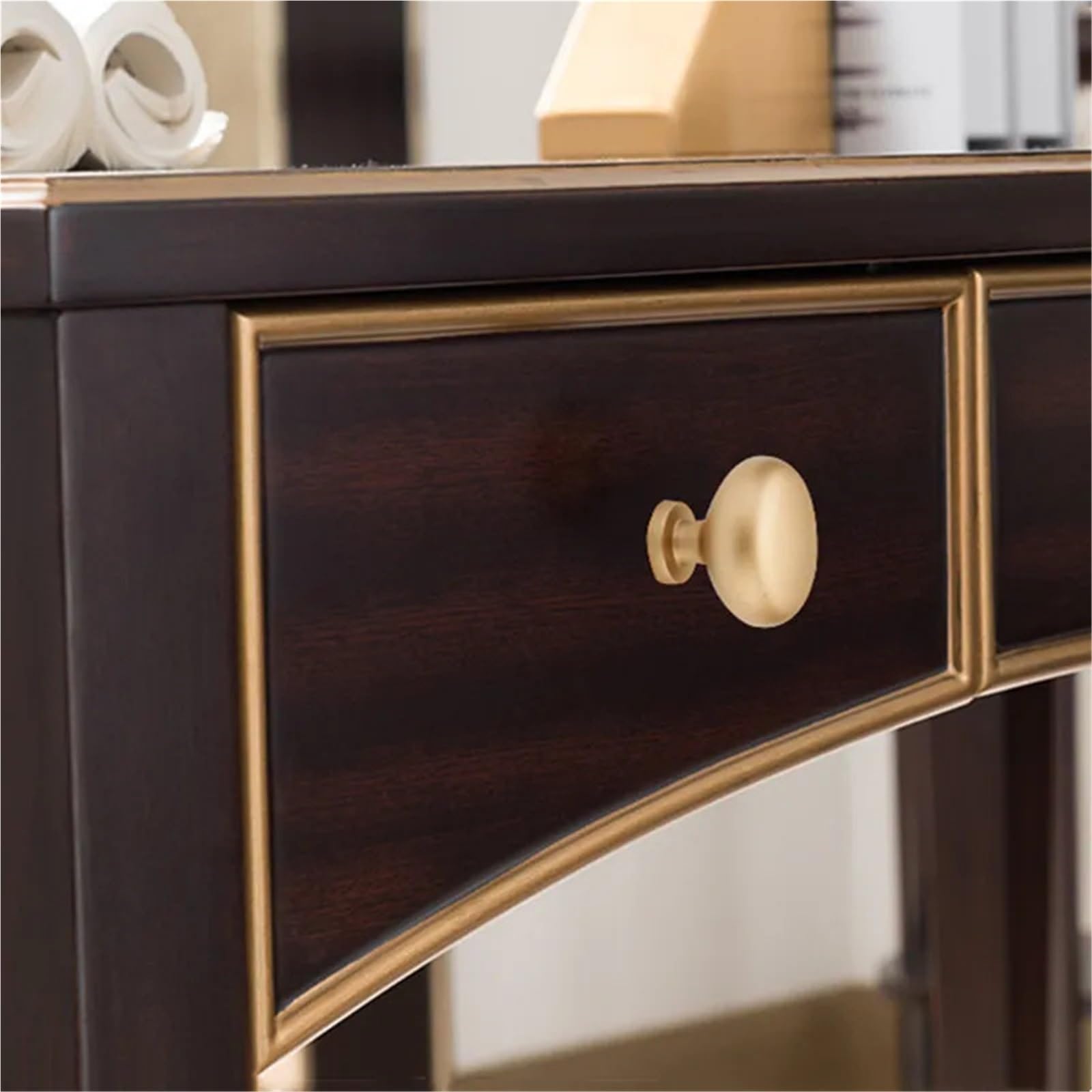 4 Pcs Gold Furniture Door Handles Zinc Alloy Kitchen Cabinet Cupboard Pulls Drawer Knobs Hardware(160mm)