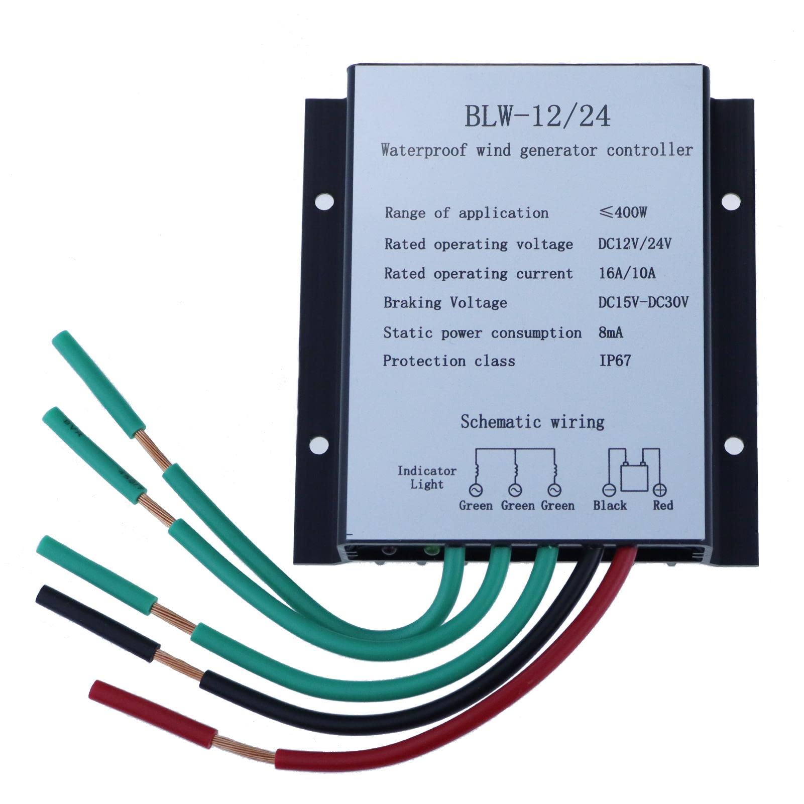Automatic Wind Power Charge Regulator, IP67 Waterproof Battery Charge Controller Regulator, DC15-30V 400W Wind Turbines Generator Charge-image-18