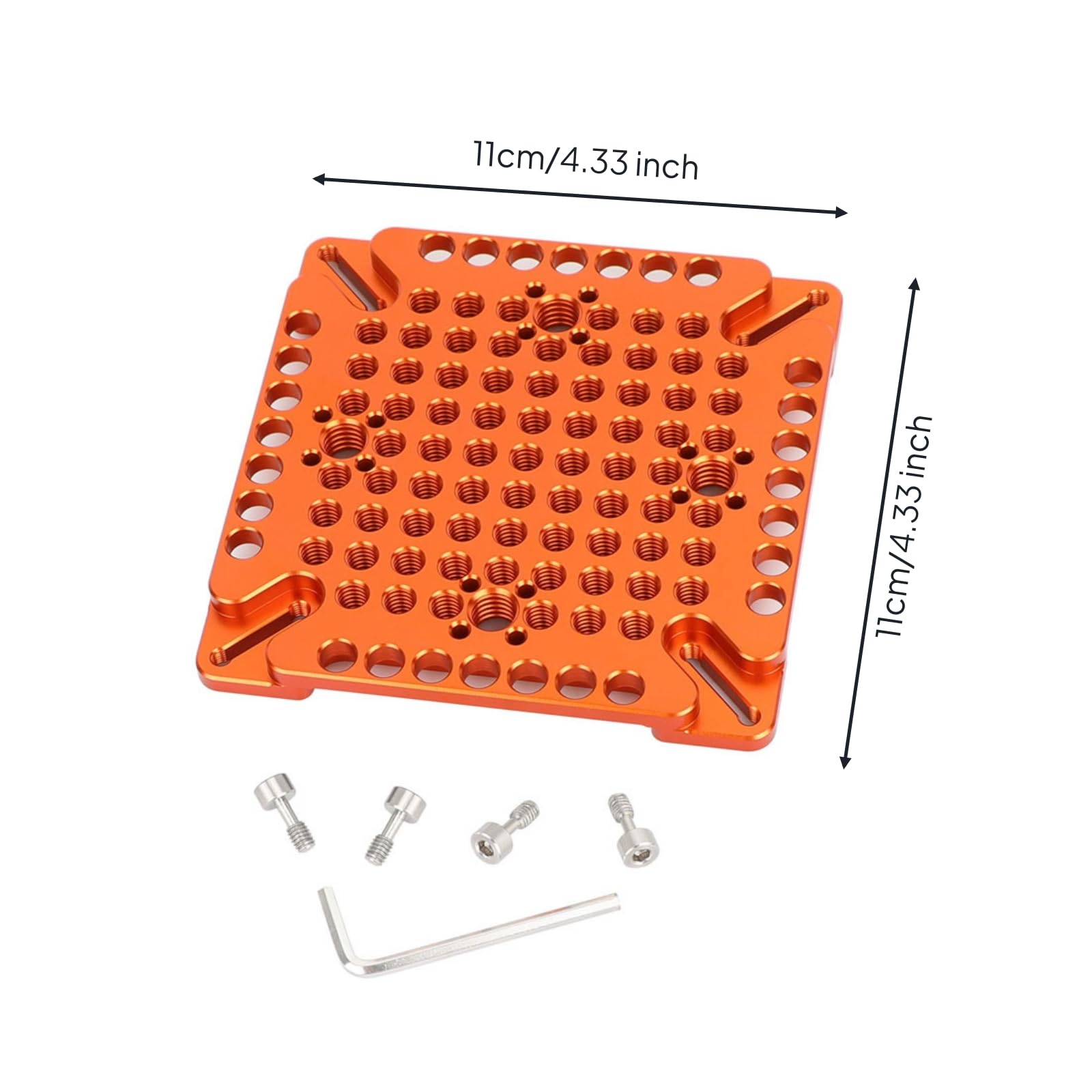 Piastra Standard di Montaggio per Schermi Compatta Staffa con Kit di Viti Compatibile Supporto per Professionisti Dell'immagine, Rig Fotografici