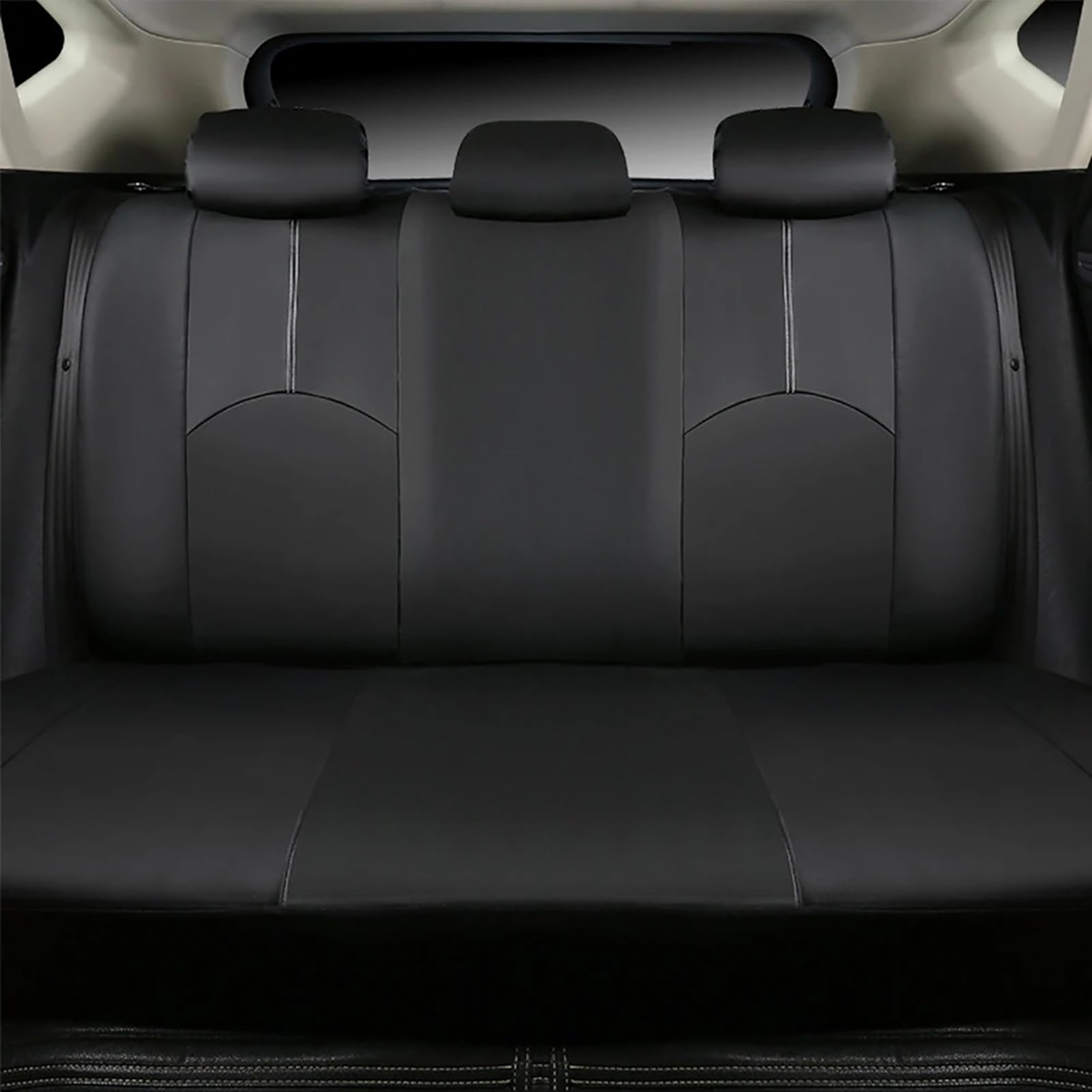 Coprisedili E Poggiatesta per Daihatsu Feroza Hard Top (F300) 1988-1998, In Ecopelle Traspirante, Compatibili Con Airbag E Lavabili,Blue