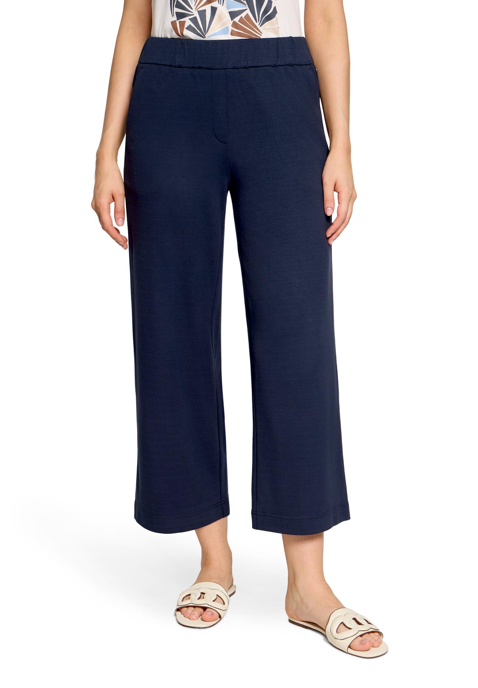 Betty & Co Damen Karo-Hose mit Bindegürtel