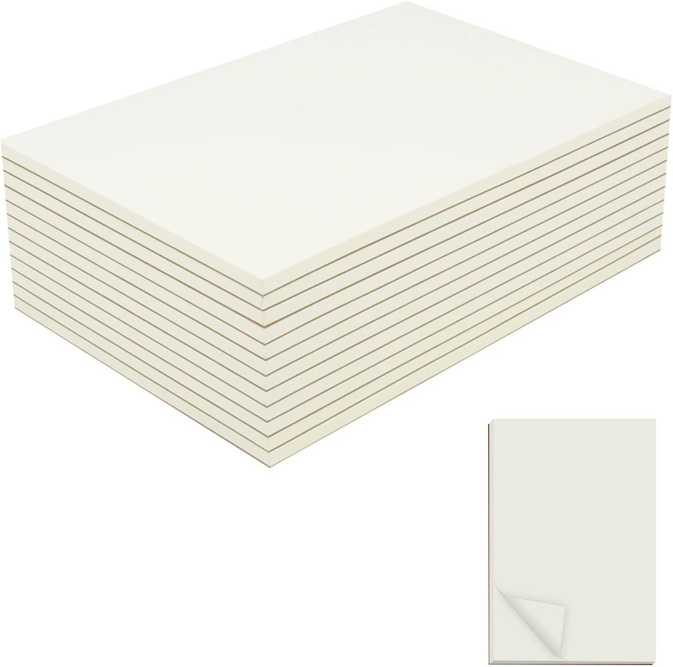 12 Pack Memo Pads 5.5X8.5 Inch Scratch Pads/Writing Pads, Blank Note Pads Bulk for Office, School, Business Work (Each Pad 50 Sheets)
