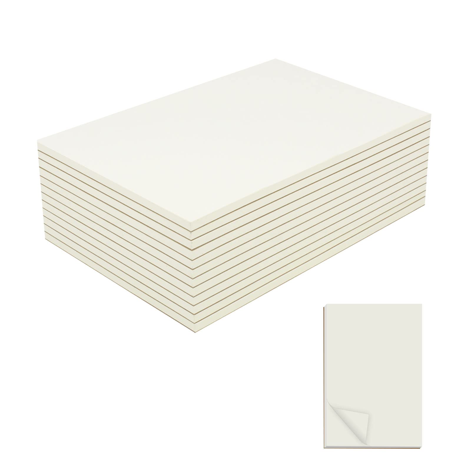 12 Pack Memo Pads 5.5X8.5 Inch Scratch Pads/Writing Pads, Blank Note Pads Bulk for Office, School, Business Work (Each Pad 50 Sheets)