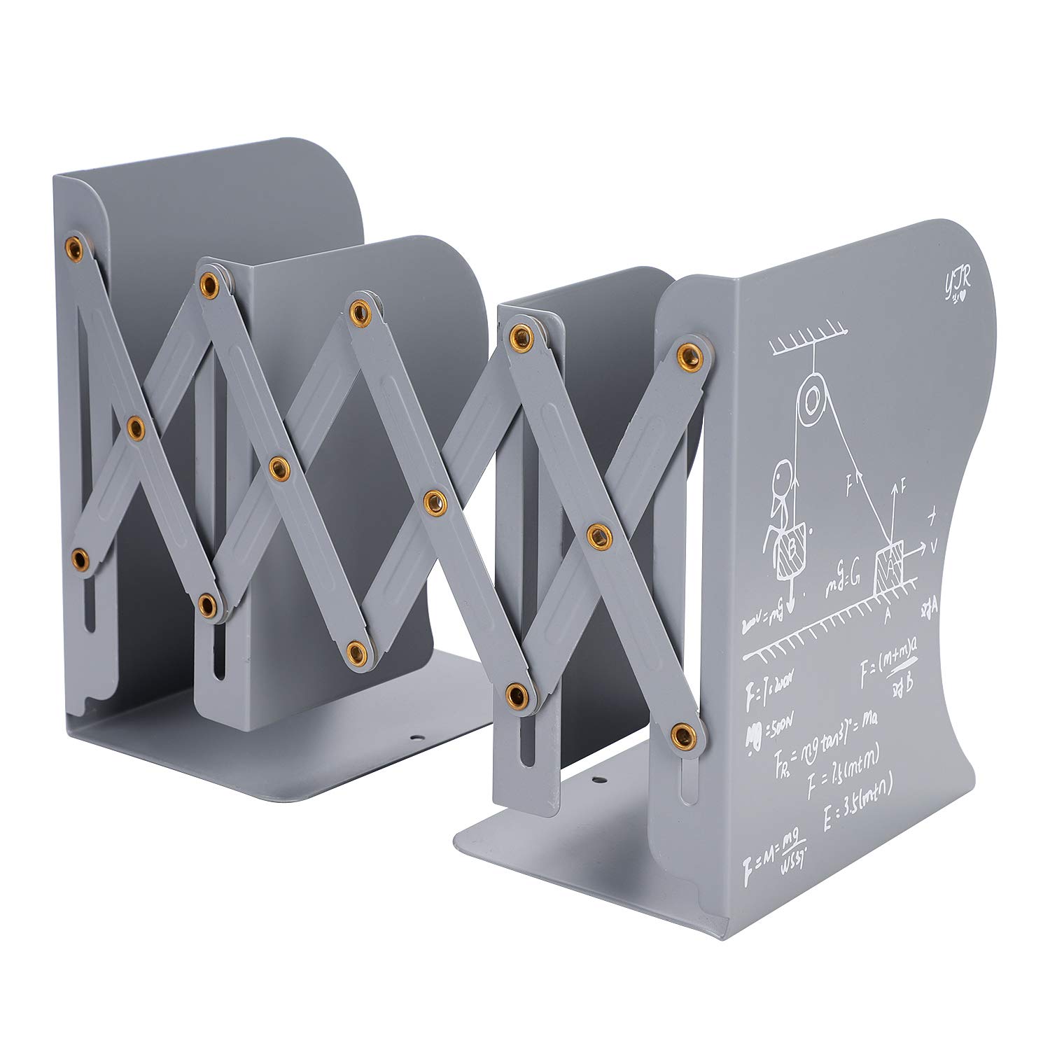 Buy Desktop Metal Bookends Expanding Book Stand Holder Desk Books