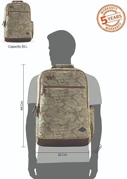 Wildcraft Evo 4 Compartment Backpack 35 (12960) L Digi_Camo : Beige