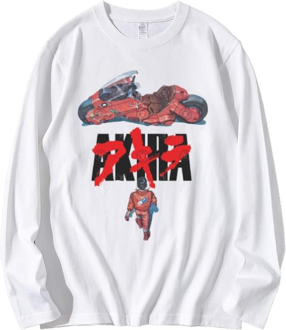 Amazon Akira アキラ しま てつお アニメ メンズ レディース ｔシャツ 秋服 スポーツ おしゃれ かっこいい 無地 ゆったり 大きいサイズ 快適 カジュアル おもしろ インナー カットソー 人気服 Xl Tシャツ カットソー 通販