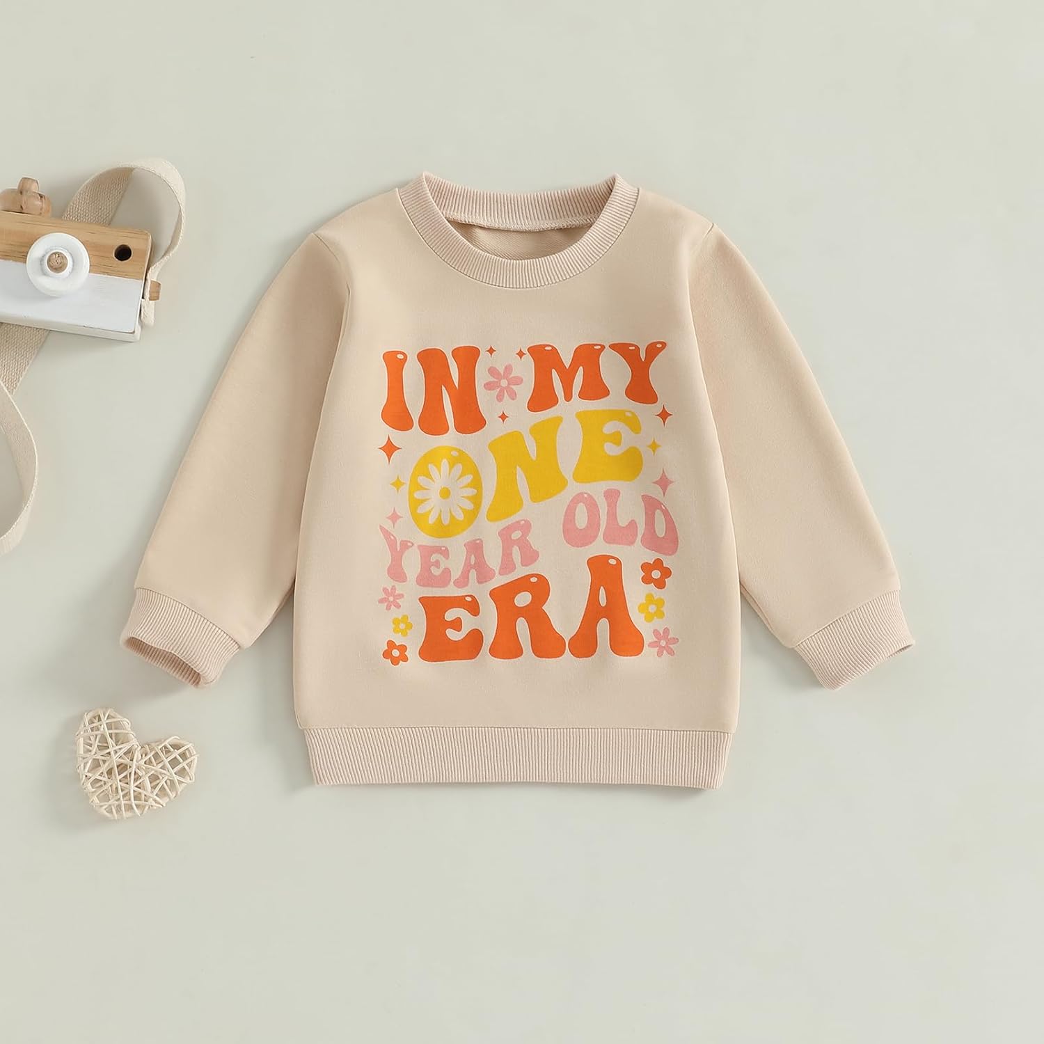 FYBITBO First Birthday Baby Girl Outfit in My One Year Old Era Sweatshirt Fall Long Sleeve Shirt 1st Birthday Girl Clothes - Image 2