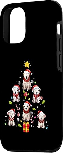 Miniatura 2 de iPhone 13 Pro Dogo Argentino Merry Christmas Tree Dog Ornament Case