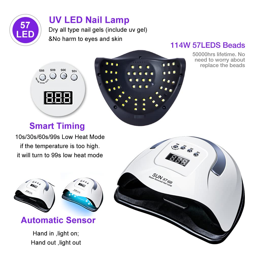 ZYC Lampada a LED per l'essiccatore per Unghie Professional Gel Polish LED Lampada per Unghie Portable per Manicure Lampada Lampada per Unghie per Salone