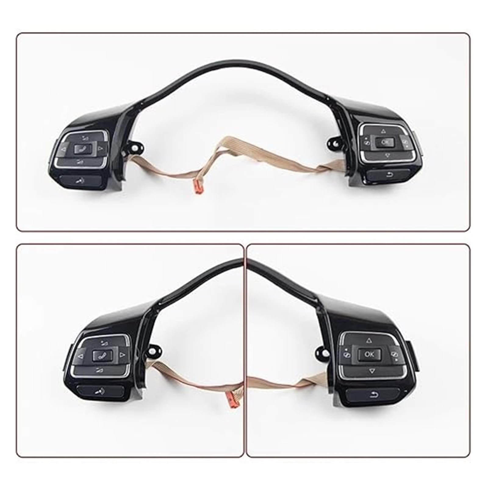 Interruttore Volante Multifunzione Per VW Per Golf Per GTI Per Jetta MK6 Per Passt Per Polo Volante Multifunzionale Manopola Interruttore Pulsante Unità Controllo(Control Unit)