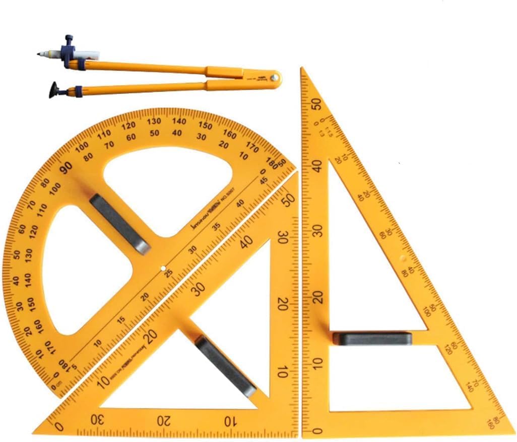 Amazon.com: Classroom Ruler Set - Magnetic Whiteboard Geometry Tools ...