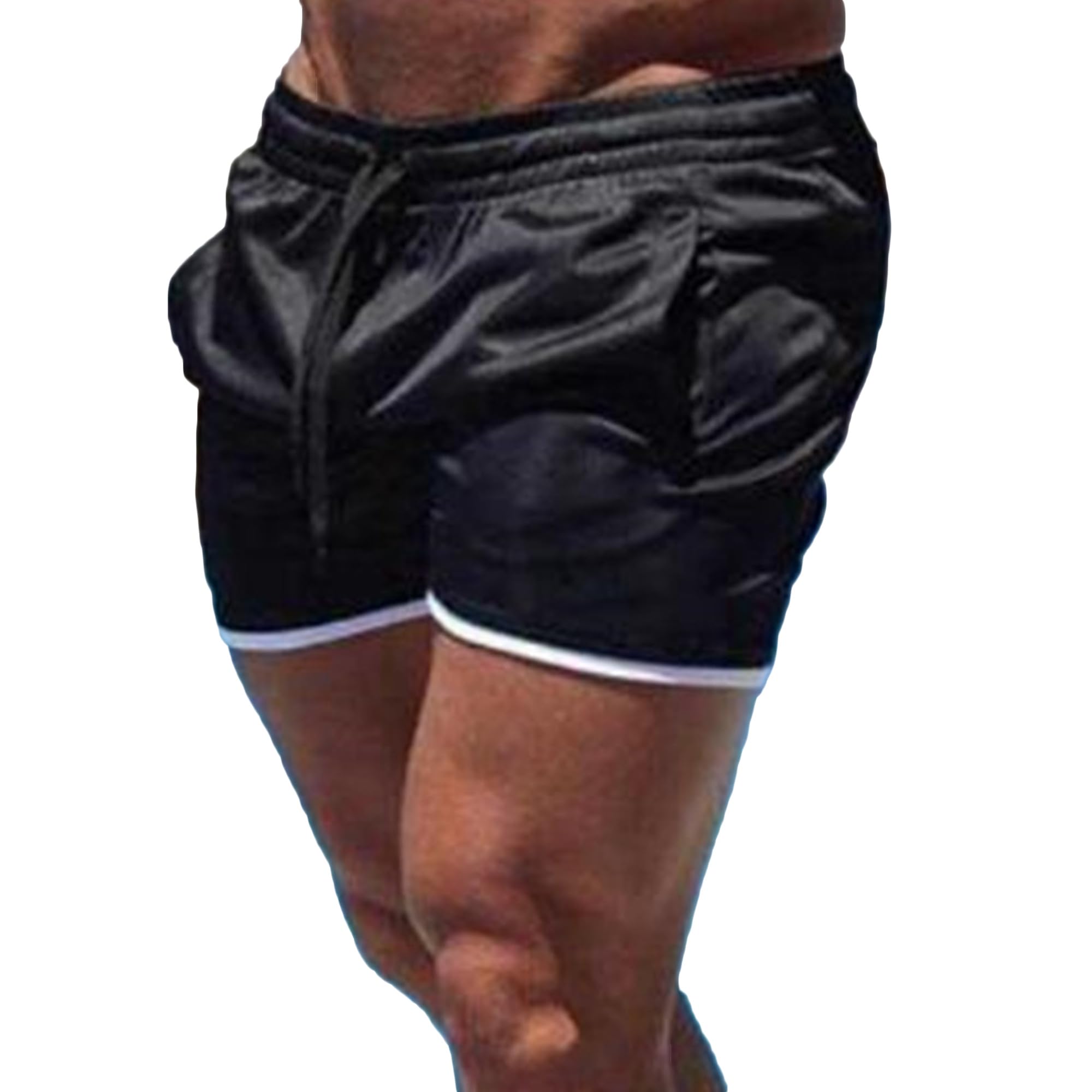 Mens Fitness Running Mesh Beach Shorts Drawstring Training Casual Gym Shorts Classic Sports Outdoor Athletic Short