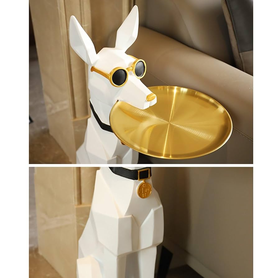 ドーベルマン　犬の置物　オブジェ Amazon.co.jp: ドーベルマン 置物 大型 犬 眼鏡をかけた