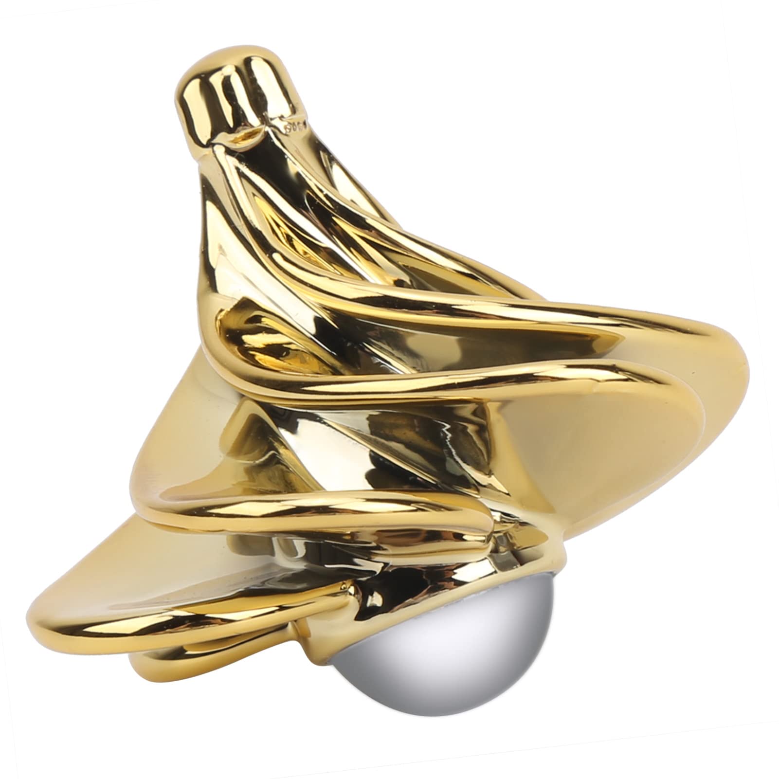 TYTOGE Aerodynamic Gyroscope Decompression Stress Relief Wind Blowing Gyroscope Children Toy (gold)