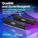 Crucial Pro RAM DDR5 64Go Kit (2x32Go) 6000MHz CL40, Overclocking Gaming, Intel XMP 3.0 / AMD EXPO, PC Mémoire, Noir - CP2K32G60C40U5B - 6