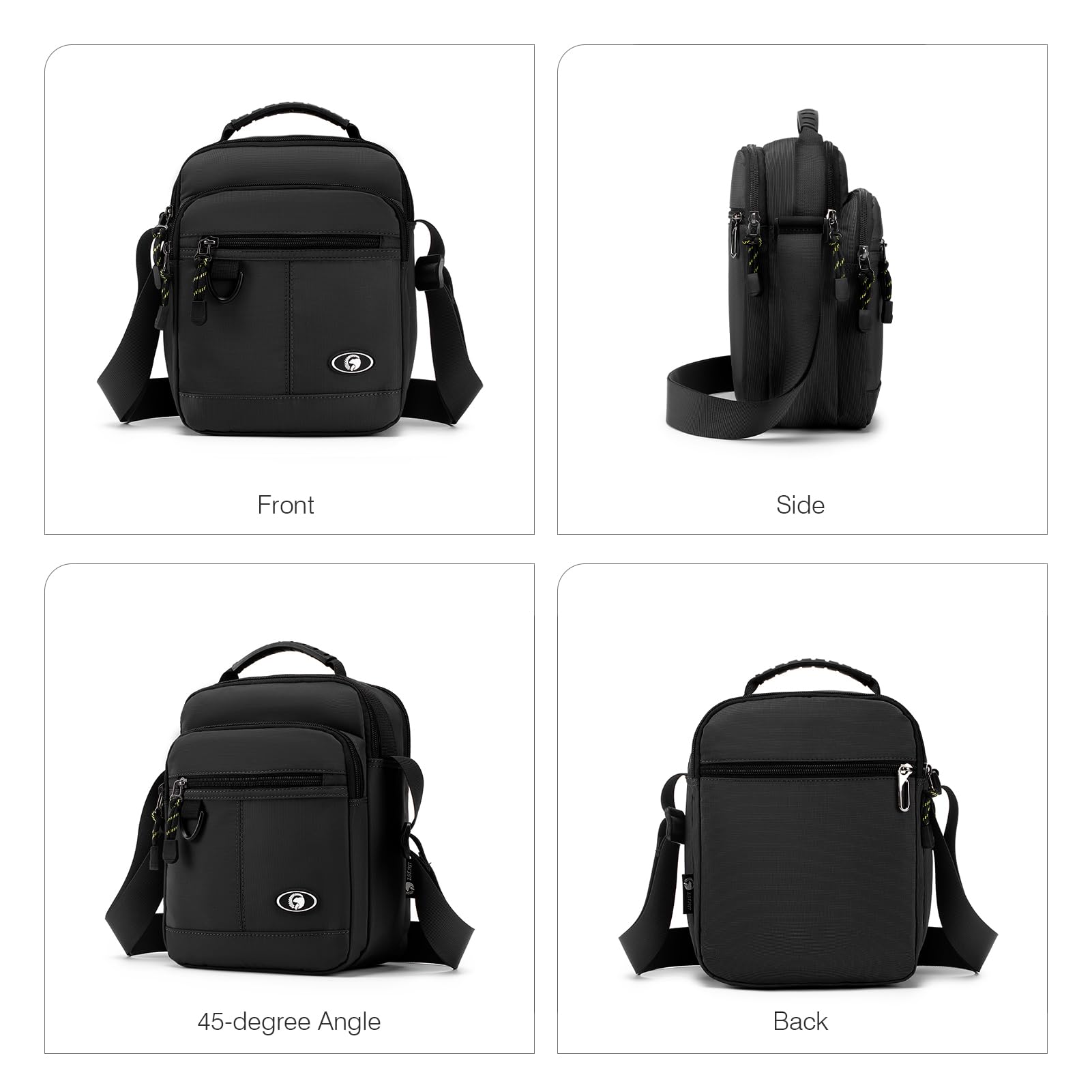 SPAHER Męska Torba na Ramię Lekka Biznesowa Męska Torba do Wieszania Wodoodporna Torba na Nadgarstek Typu Crossbody Torba na Ramię Męski do IPada na Zewnątrz Codziennego