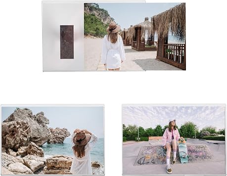 4x6 Magnetic Picture Frame, Acrylic Fridge Magnetic Frame for 4x6 Inch Photo, Refrigerator Magnet Clear Frame, Photo Display Wall Decration - 3 Packs