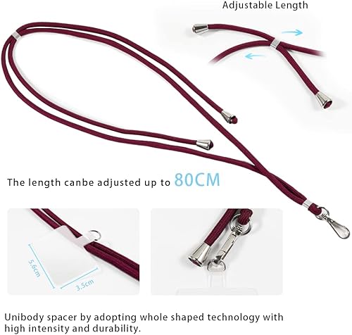 Miniatura 4 de Funda Xiaomi Redmi Note 7 + cordones universales para teléfono móvil, correa suave para cuellocruzado, funda de silicona TPU para Xiaomi Redmi Note