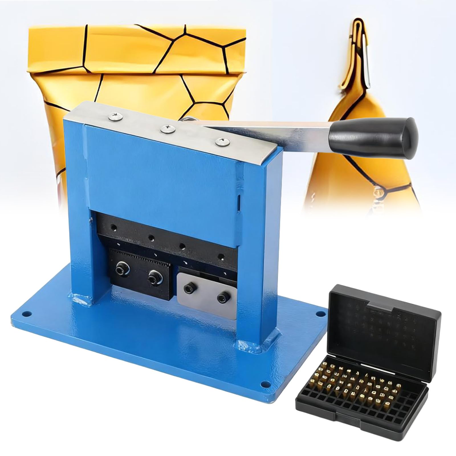 Selladora Profesional para Tubos Compuestos con Impresora de Caracteres Incorporada, Máquina Manual sin Necesidad de Electricidad, Ideal para Farmacias y Cosméticos