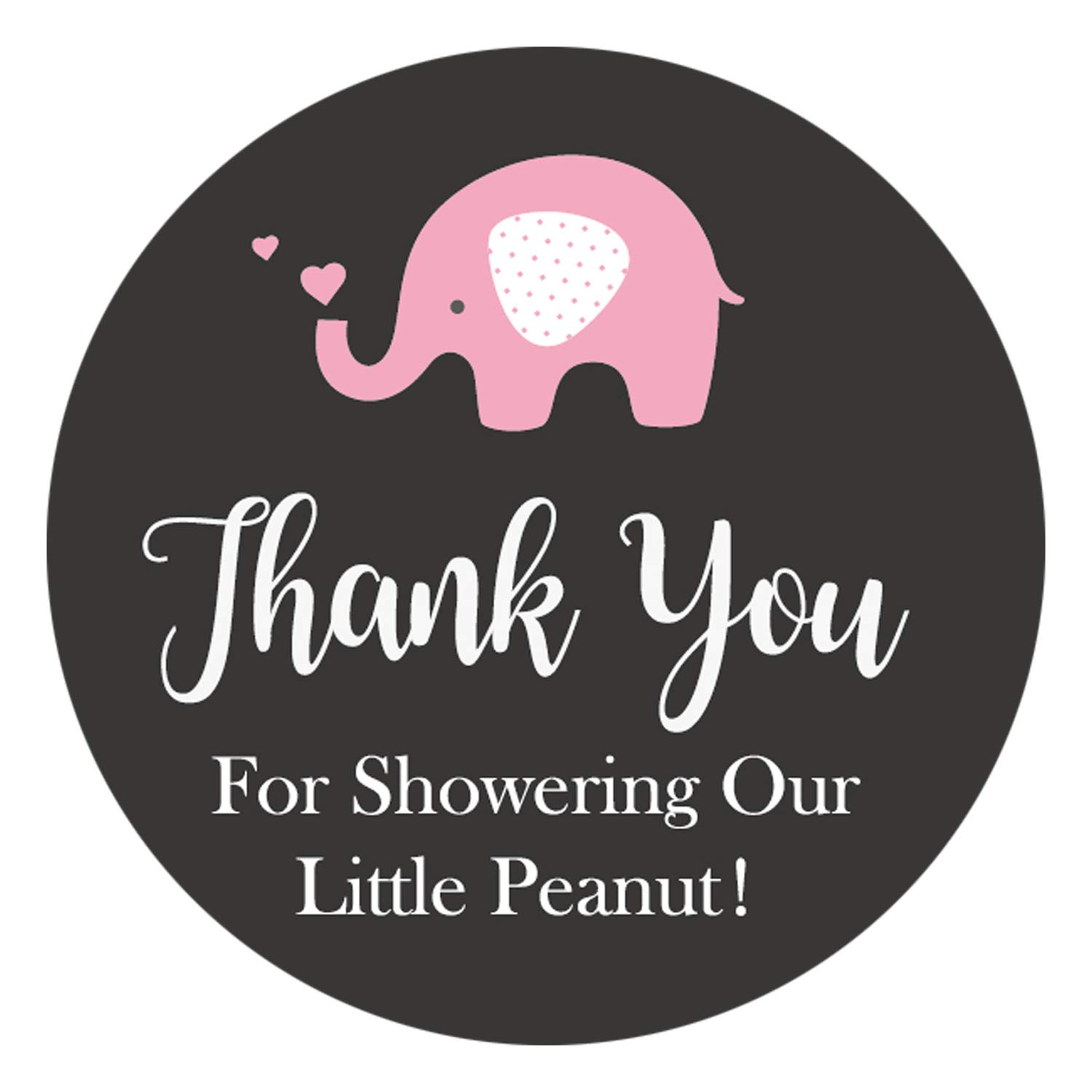 Buy Grey Elephant Thank You for Showering Our Little Peanut Stickers