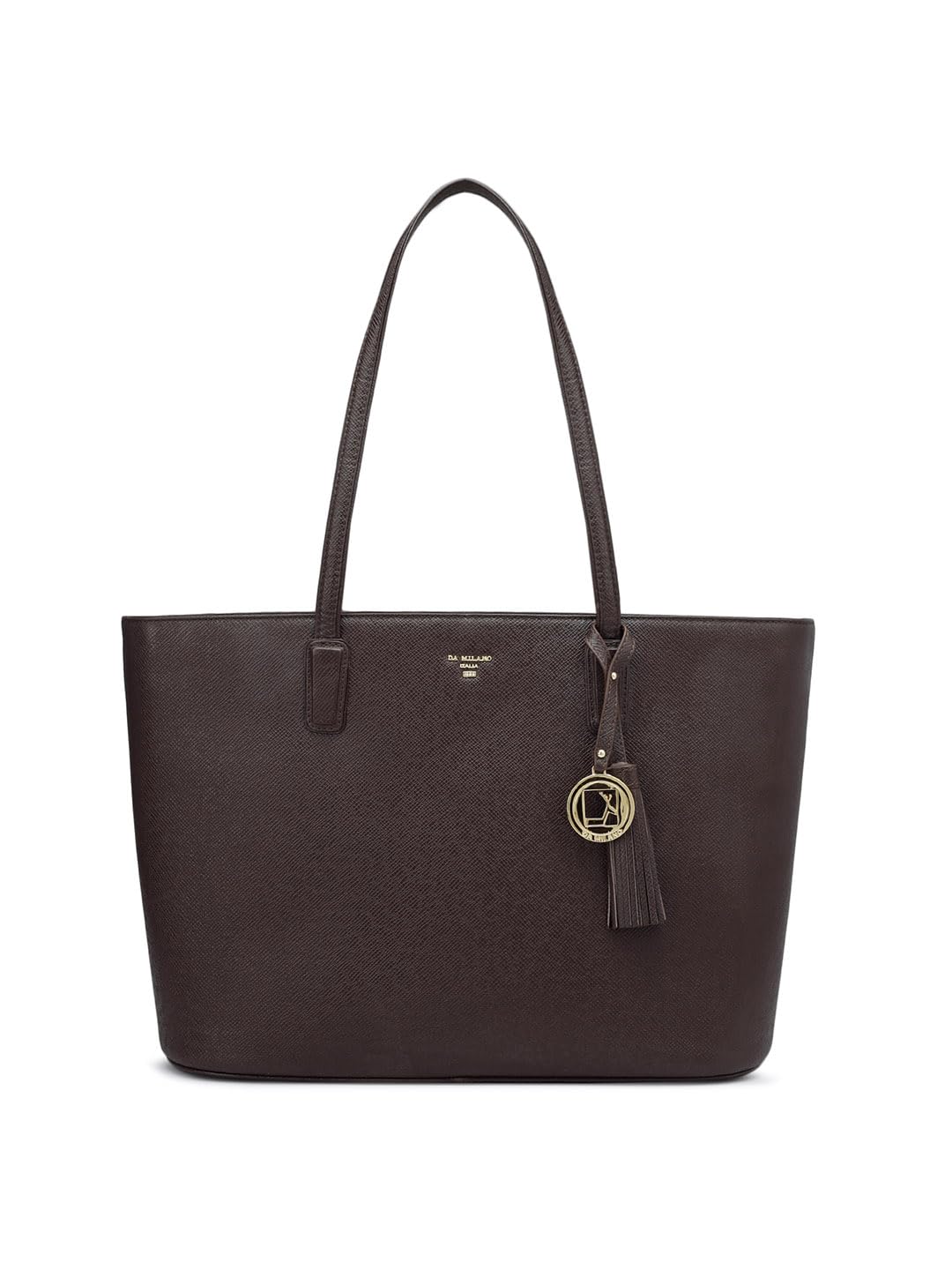 Da Milano Genuine Leather Brown Tote Bag (00995A) (Large) (B0DD3M8QJZ) Amazon Price History, Amazon Price Tracker