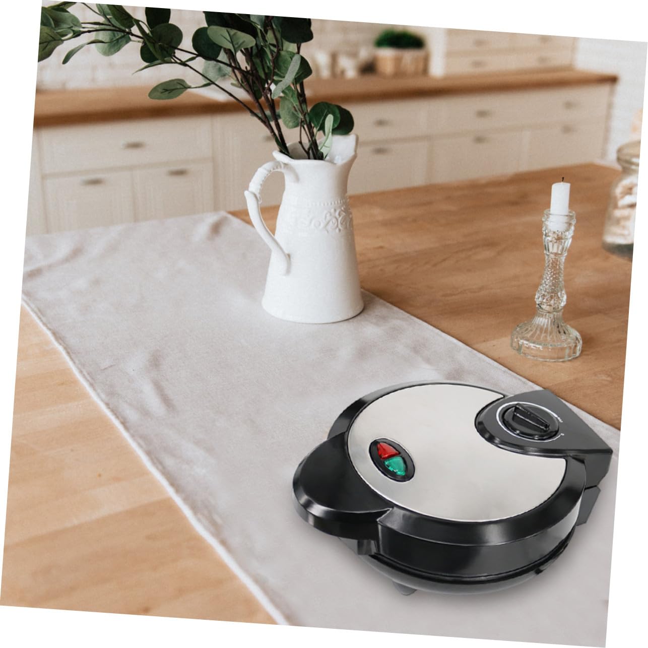 Máquina para Hacer Rollitos de Huevo Waflera Hogar Crepera Eléctrica de Helado Máquina para Hacer de Helado