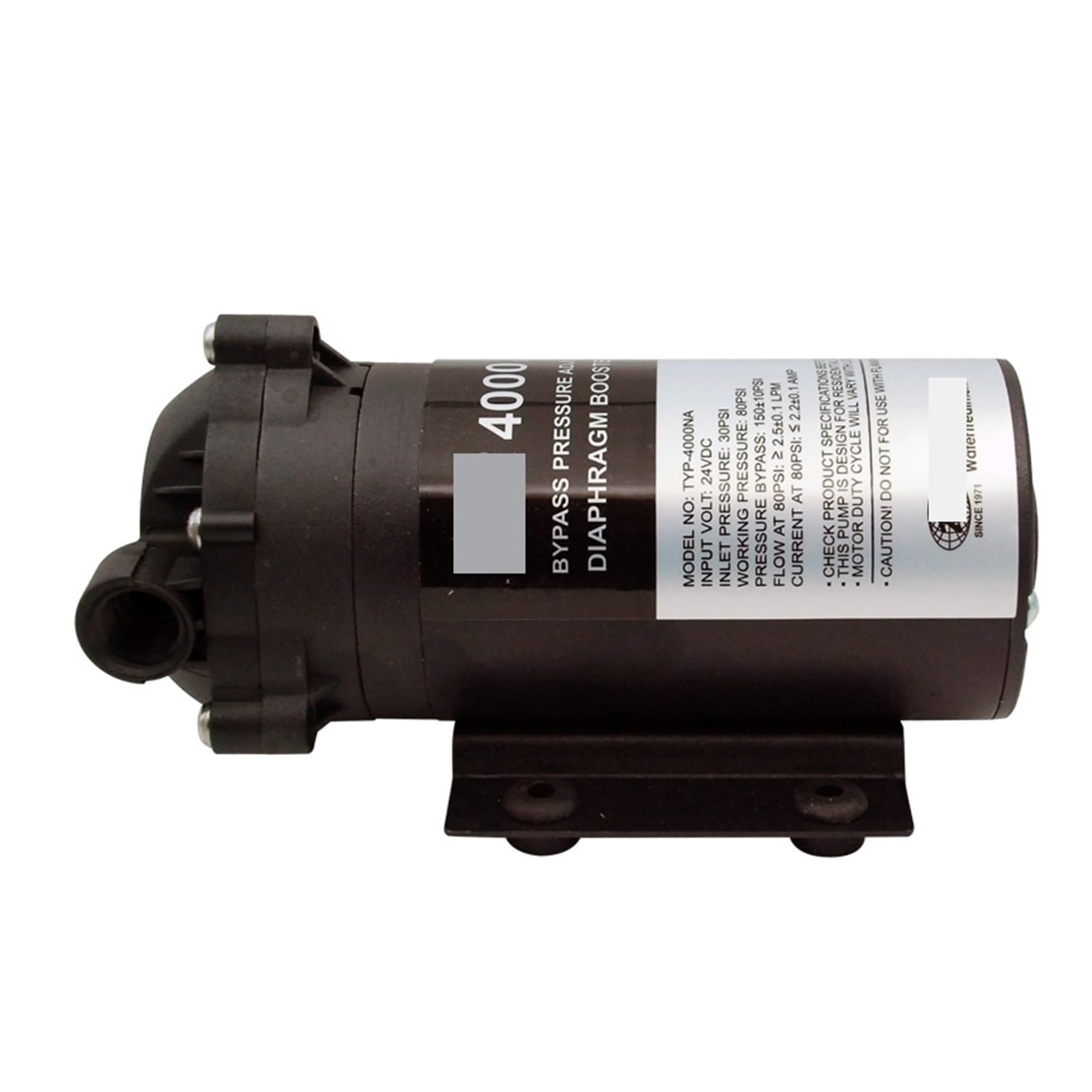 Bomba De Refuerzo De Filtro De Agua De Ósmosis Inversa 400GPD, Sistema RO De Alto Flujo TYP-4000NA For Agua Potable Purificada(With fitting)