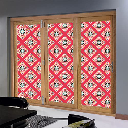 Image of CVANU Window Film Privacy Heat-UV Protection Self-Adhesive Window Glass Film Viny Sheet Multicolor Size(23inch X 75inch) C170