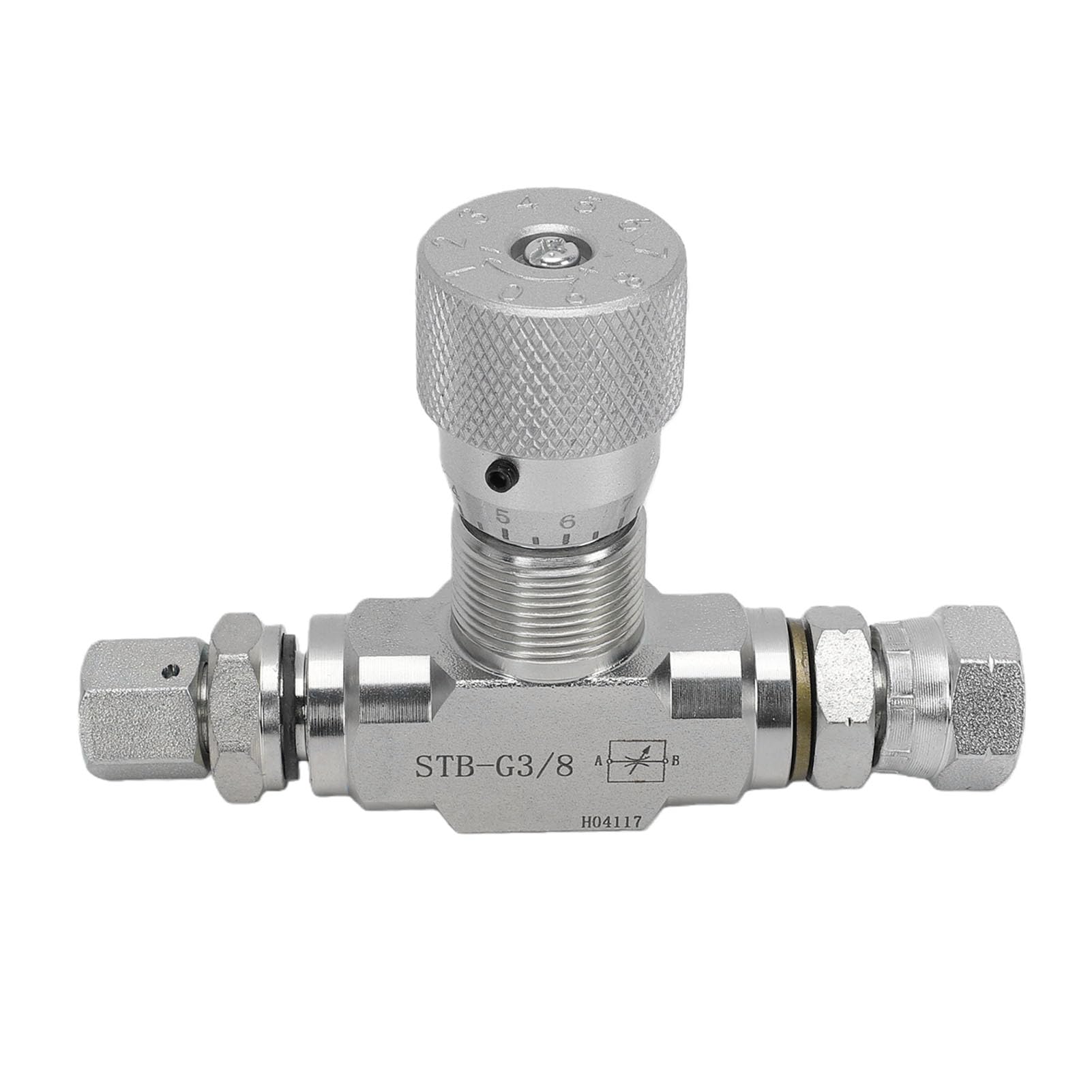 Denash Válvula de Control de Flujo Hidráulica de 3/8" para Miniexcavadora